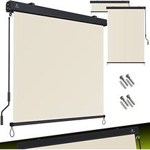 Bild für KESSER® Senkrechtmarkise Außenrollo Handkurbelmechanismus Balkonrollo Sonnen-und Sichtschutz
