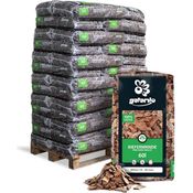 GALAMIO Kiefernrinde Kiefernmulch Rindenmulch Naturprodukt, rotbraun, Körnung 10-40mm, 60l Sack, 2.340l pro Palette