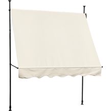 Bild für SVITA Klemmmarkise 200x120cm 180g-m² Balkonmarkise Sonnenschutz Markise Beige