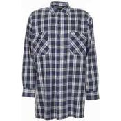 Größe 47-48 Herren Planam Hemden Flanellhemd 2001 grün Modell 0452