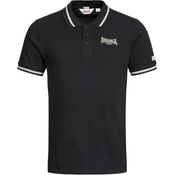 Lonsdale Poloshirt Causton, Arbeitsshirt aus hochwertiger Baumwolle, mit farblich abgesetzten Stickereien, blau