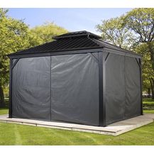 Bild für Sojag Vorhänge Pavillon Messina und Mykonos 10 x 12 Seitenteile Dunkelgrau