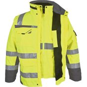Winter-Warnschutz Parka gelb/grau, Gr. 4XL - PKA Klöcker