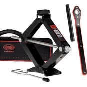 HEYNER UltraLift L PRO Scherenwagenheber 2t + Ratsche Verlängerung inkl. Tasche, robust und kältebeständig, blau