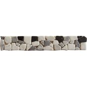 KNG Fliesenbordüre Marmor Torino 5 x 30 cm grau