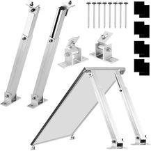 Bild für Firend Aufständerung Solarmodul Halterung Balkonkraftwerk Flachdach PV VERSTELB 15-60° (1 Panel SET 30°-60°)