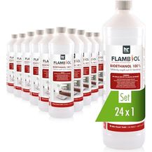 Bild für Höfer Chemie 24 L FLAMBIOL® Bioethanol 99,9% Premium (24 x 1 L)