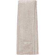 Vossen Saunakilt Livina, Beige, 80x140 cm, Oeko-Tex® Standard 100, mit praktischer Tasche und verstellbaren Druckknöpfen, saugfähig