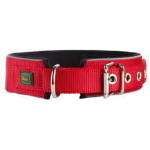 Bild für Hunter Hunde-Halsband Neopren Reflect rot-schwarz L