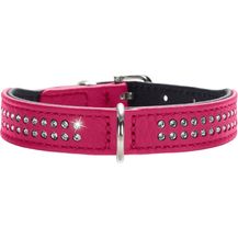 Bild für Hunter Hunde-Halsband Diamond Petit pink-schwarz XXS