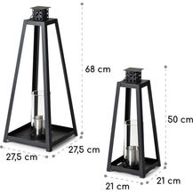 Bild für Fiamme Triangolo Ethanol-Laterne 2-Set Edelstahl-Brenner 0,3 Liter 4h Brenndauer