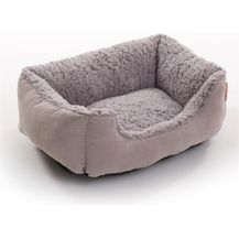 Bild für Hundebett Hundekissen Hundekorb 50x37x17 cm Haustierbett Hundesofa Hellgrau
