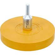 BGS 3999 | Folienradierer | Ø 90 mm | inkl. Adapter | für Bohrmaschinen, Akku-Schrauber, Geradschleifer