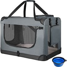 Bild für Juskys Hundetransportbox Lassie S (grau)