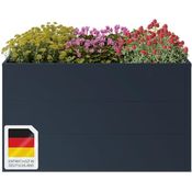 STEELSØN Hochbeet Icarus, Metall verzinkt, freistehend, für Garten und Balkon, 140x75x80 cm, Anthrazit