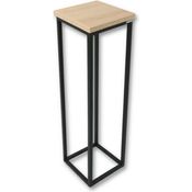 holz4home® Blumenständer Dekoständer MDF Sonoma Eiche mit Metallgestell