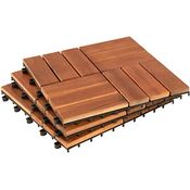 Terrassenfliesen Klickfliesen Holzfliesen 11x Platten Balkon Fliesen Garten 1m²