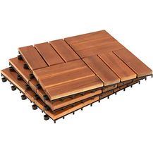 Bild für Terrassenfliesen Klickfliesen Holzfliesen 11x Platten Balkon Fliesen Garten 1m²