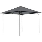 Quick Star Pavillon-Ersatzdach 3x3m Grau, wasserabweisend, mit Lüftungsschlitzen, 180 g/m²