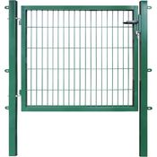 Arvotec Zauneinzeltür ESSENTIAL, Breite: 100 - 120 cm, Höhe: 80 - 200 cm, zum Einbetonieren, verzinktes Metall, grau