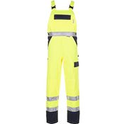 Warnschutz Latzhose gelb/marine Größe 50