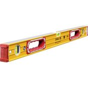 STABILA Wasserwaage Type 196-2, 81 cm, extrasteifes Alu-Profil, 1 Horizontal-Libelle, 2 Vertikal-Libellen, 2 Handgriffe, stoßdämpfende Endkappen, integrierte Rutsch-Stopper, Made in Germany