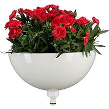 Bild für Gardena ClickUp! Pflanzschale: Großes Pflanzgefäß für Frühlings- und Sommerpflanzen, 25 cm, frostsicher, sichere Bodenfixierung, Weiss (11320-20)