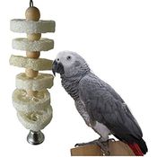 Natürliche Luffa Kauen Spielzeug für Haustier Papagei Ara African Greys Wellensittiche Sittiche Nymphensittiche Sittiche Unzertrennliche Käfig Spielzeug zum Aufhängen Bite Spielzeug