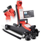 AREBOS 2t Hydraulischer Rangierwagenheber Autoheber - Niedrige Hubhöhe, hohe Tragkraft - Rot/Schwarz