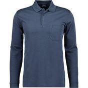 RAGMAN Langarm-Poloshirt, Pima-Baumwolle, Polyester, Logo-Stickerei - Farbe: verschiedene