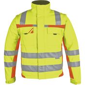 Softshell-Jacke WARNSCHUTZ WINTER gelb/orange, Gr. 2XL - PKA Klöcker