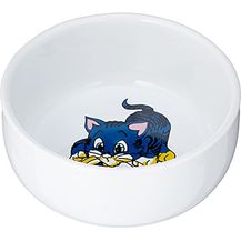 Bild für Trixie Keramikschale mit Katzenmotiv, 0,3 Liter, weiß, natur, 1 Stück (1er Pack)