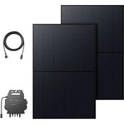 Anker SOLIX Balkonsolarsystem(820W), 23% Effizienz, Glattes schwarzes Design, Gratis OTA Upgrade auf 800W, Mit WLAN