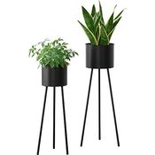 [en.casa] Pflanzständer Dalhem 2er Set Schwarz