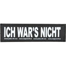 Bild für Julius-K9® Klettsticker Größe XS bis L L ICH WARS NICHT!
