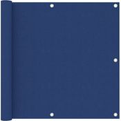 vidaXL Balkon-Sichtschutz Blau 90x400 cm Oxford-Gewebe