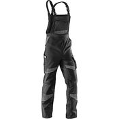 KÜBLER Activiq Latzhose, ergonomische Bewegungsführung, Schwarz/Anthrazit, Größe 118