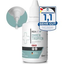 Bild für ReaVET TESTURTEIL SEHR GUT 09/23 Ohrentropfen mit kolloidalem Silber 50ml I 25ppm I Für Hunde und Katzen I Bei Ohrentzündungen