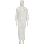 3M 50198M Einweg-Overall, Weiß mit blauem Rückenpanel, CE-Kategorie III, Typ 5/6, Schutz gegen Sprühnebel, Lösungsmittel und Wasser