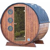 Wolff Finnhaus Saunafass Mini 160 Bausatz DS schwarz 205x160 cm - Preisvergleich