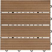 HOME DELUXE WPC Holzfliesen - Alle Varianten Teak, 6 qm