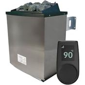 Karibu Saunaofen-Set 9 kW, mit Außensteuerung und WiFi-Steuerung, inklusive Temperaturfühler, Kindersicherung und Überhitzungsschutz