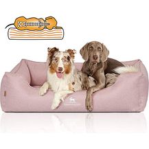 Bild für Knuffelwuff Orthopädisches Hundebett XXL Luisa Hundekorb Hundesofa Hundekissen Hundekörbchen waschbar Rosa 120 x 85cm grosse Hunde