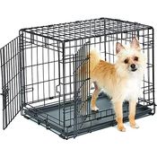 Midwest Homes for Pets Hundekäfig, Einzel- und Doppeltür, inkl. auslaufsicherer Pfanne, bodenschonenden Füßen und neuen patentierten Funktionen