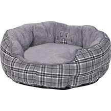 Bild für Nobby Komfortbett rund Classic KAPU grau kariert; Ø 60 x 20 cm