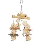 TRIXIE Vogel Käfigzubehör NATURSPIELZEUG, BAMBUS/RATTAN/HOLZ, 31 cm - 58993