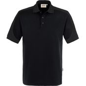 HAKRO Poloshirt Contrast Mikralinar 839, schwarz/anthrazit, 2XL