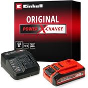 Einhell 4 Ah PLUS Power X-Change Starter Kit, 18 V Akku, 3 A Ladegerät, schnelles Laden, passend für alle Power X-Change Geräte