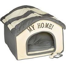 Bild für Wohnungs Hundehütte grau beige 60x60x50 cm Indoorhütte Die wunderschöne