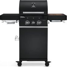 Bild für BURNHARD 2-Brenner Gasgrill FRED Jr. Deluxe BLACK 2023 inkl. 900°C Infrarot-Keramikbrenner
